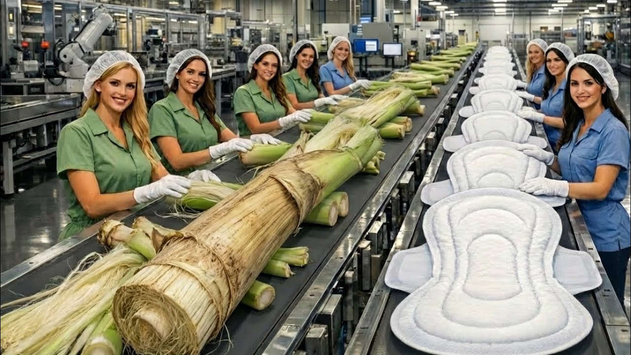 Turning Banana Plant Waste Into Sanitary Pads | Inside the Mega Factory