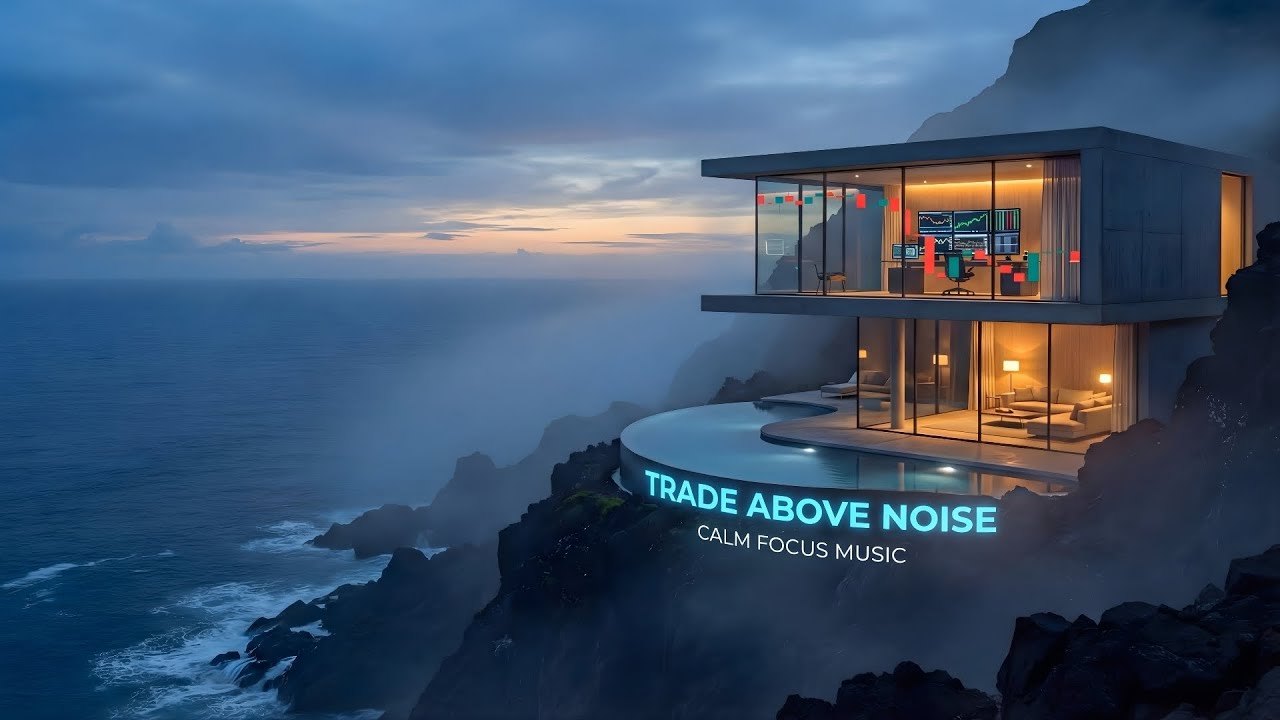 Trade Above the Noise 🌊📈  Calm Trading Ambience & Deep Focus Music for Traders