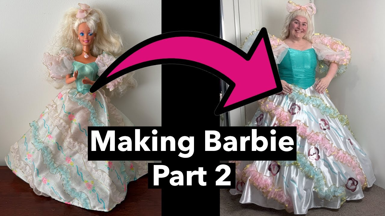 Completing the UNHINGED 90s Barbie Cosplay | Making a 1992 Birthday Barbie Cosplay | Part 2