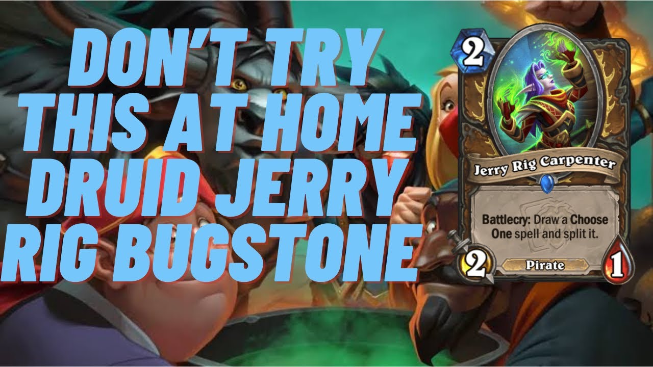 AGGRO DRUID Jerry Rig Carpenter | Bugstone | Hearthstone Deadmines Mini-set