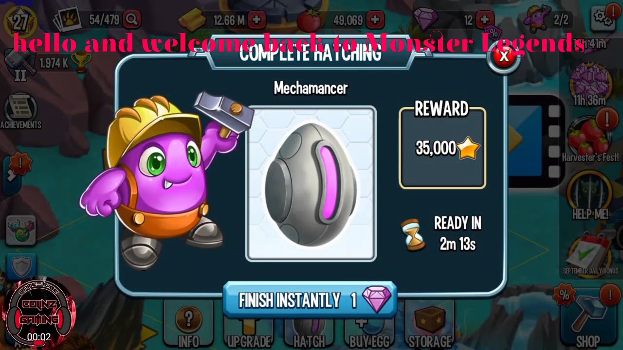 HATCHING MY FIRST LEGENDARY | MonsterLegends-RPG