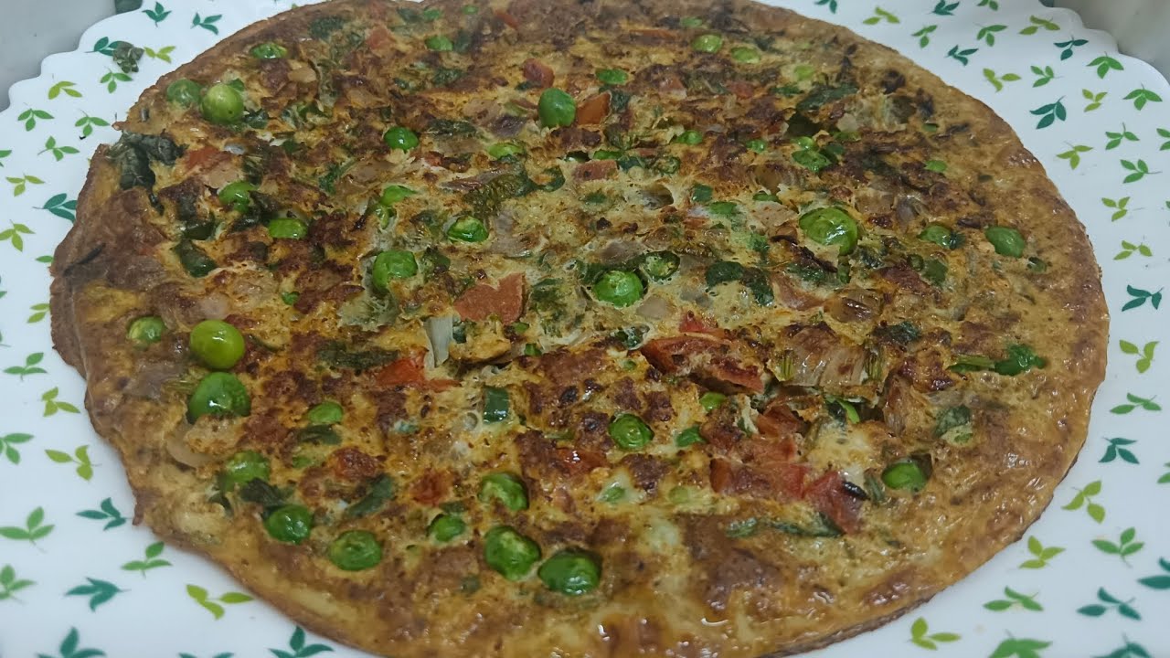 मटर टमाटर वाला मसालेदार Egg Omelette 😋 #eggomelette #eggomeletterecipe #protienfood 