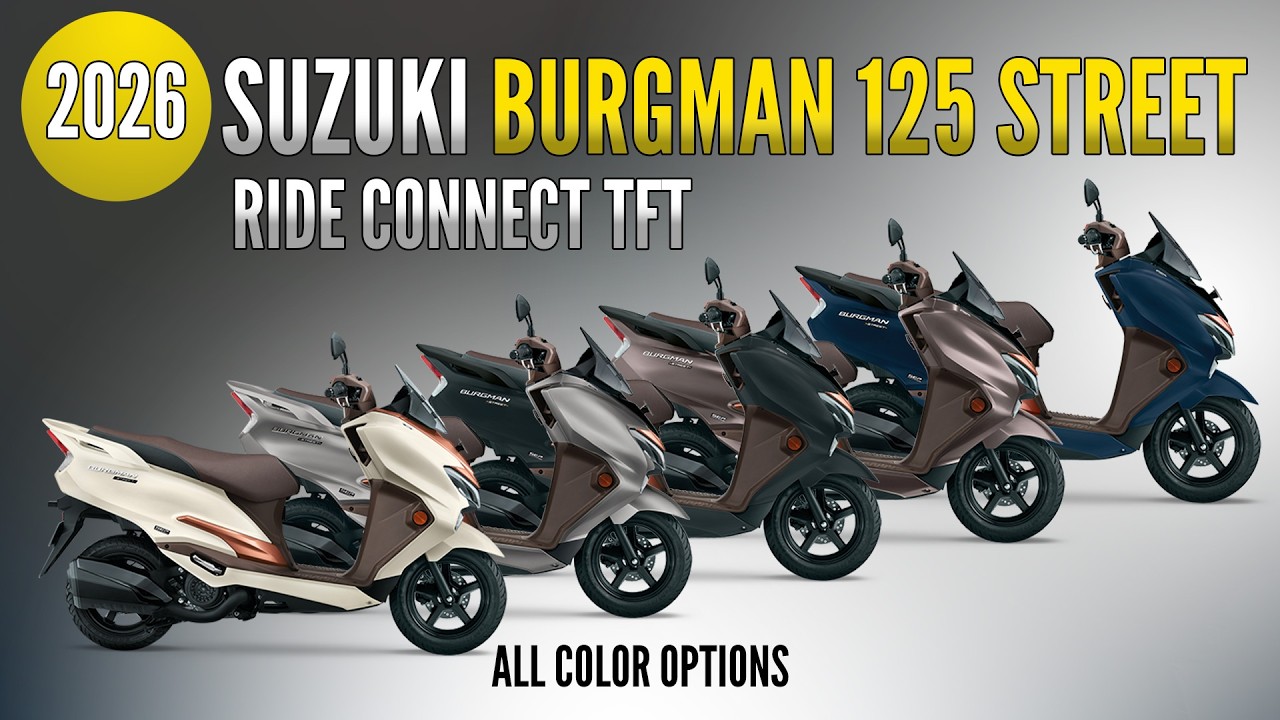 2026 Suzuki Burgman Street 125 Ride Connect TFT Edition - Color Options - Images | AUTOBICS