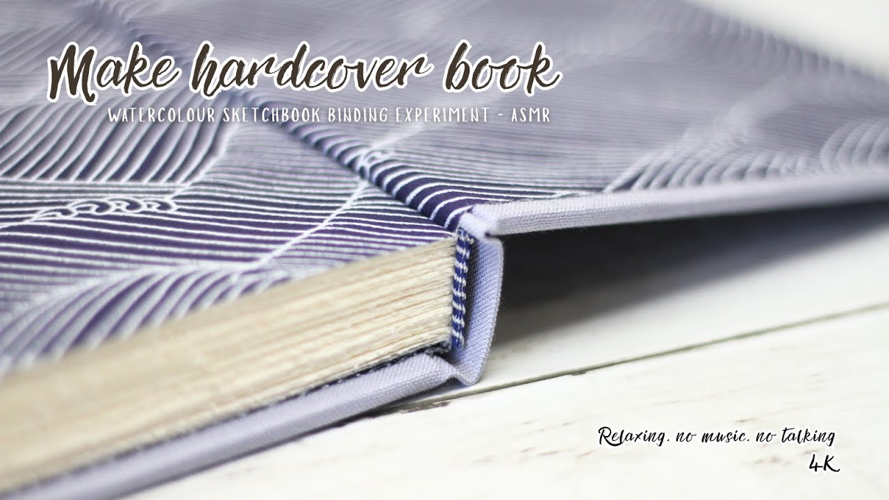 Make hardcover book (case-in binding) | watercolor sketchbook ASMR ✿