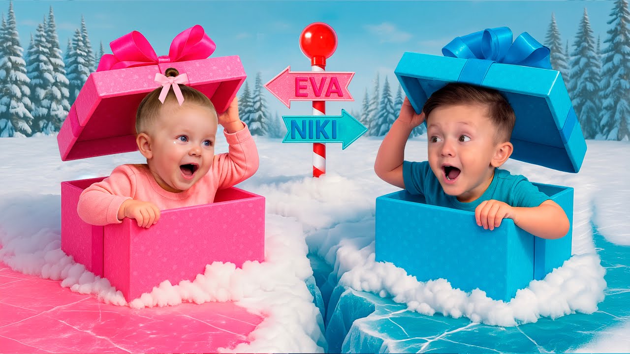 Pink vs Blue Christmas Gifts for Kids!