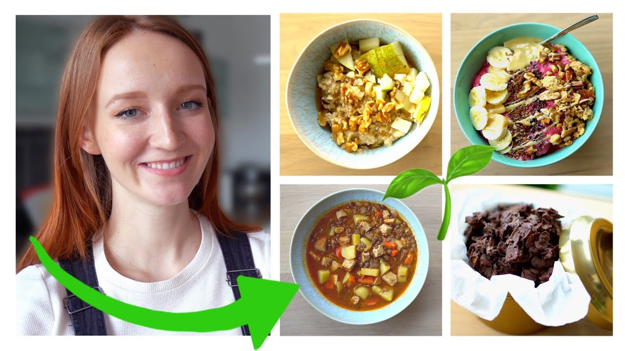 1 Woche Vegan (7x Frühstück, Mittagessen & Abendessen)