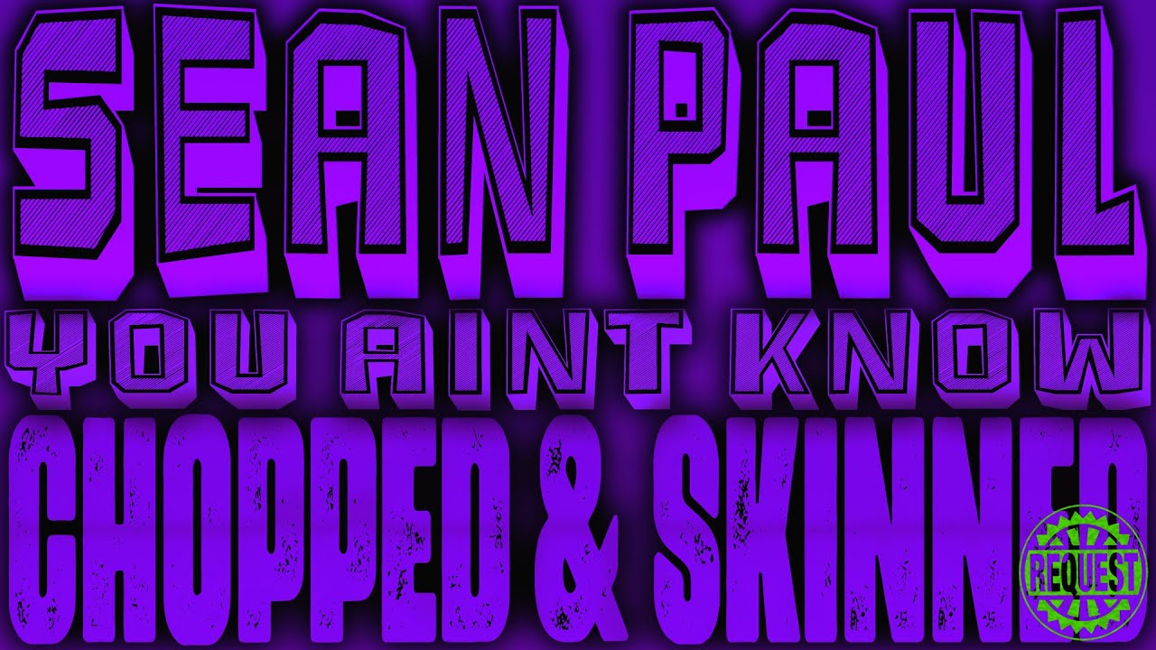Sean Paul ft. T-Pain - You Ain't Know [Chopped & Skinned Remix]