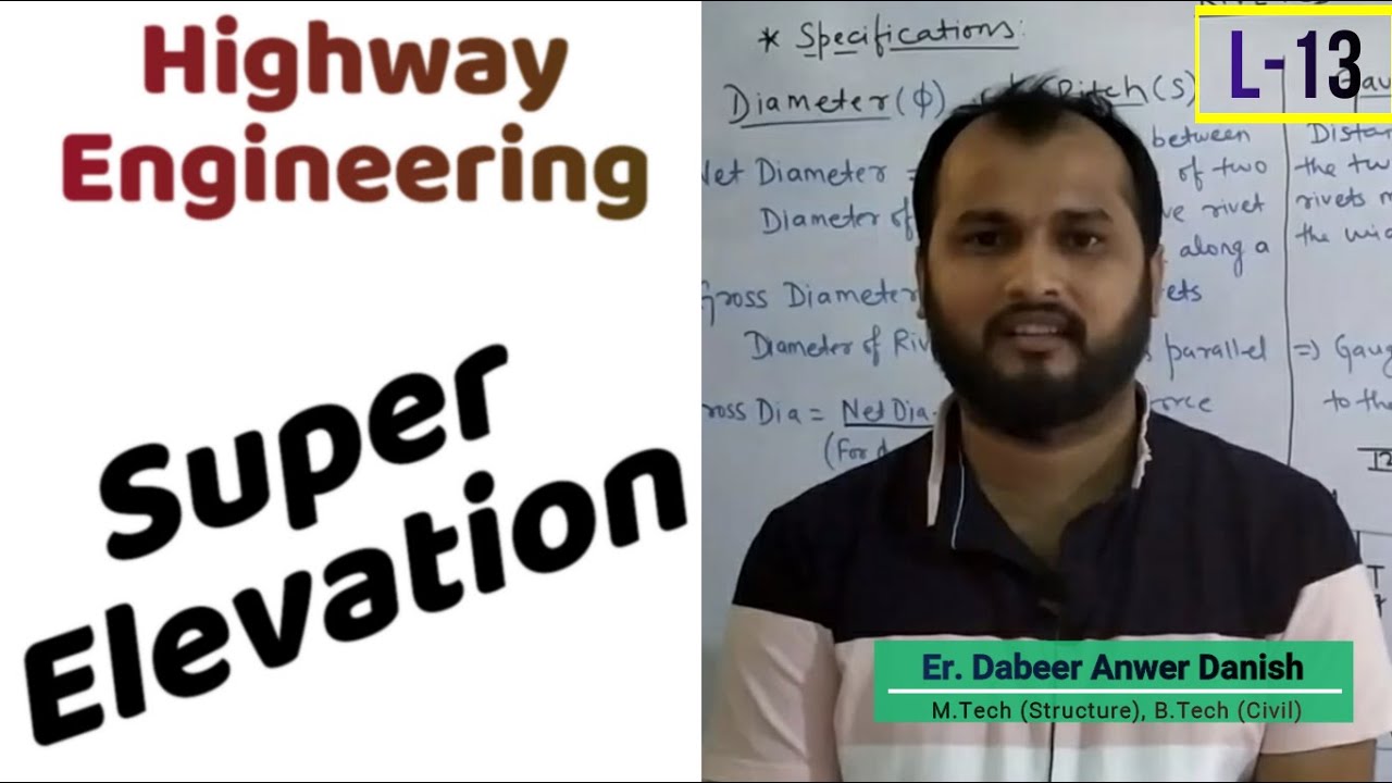 Superelevation in Highways || Highway Engineering L-13 || dAd Sir