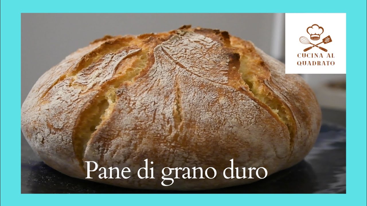 Pane di grano duro facilissimo senza impastare!