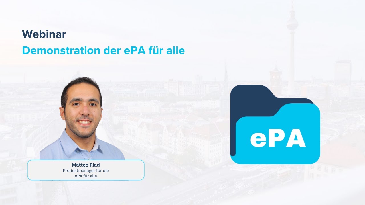 Webinar – Demonstration der ePA für alle