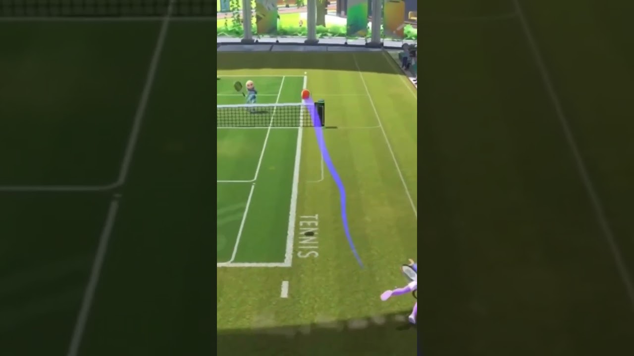 Returned 2 Super Smashes in a Row! Nintendo Switch Sports: Tennis.