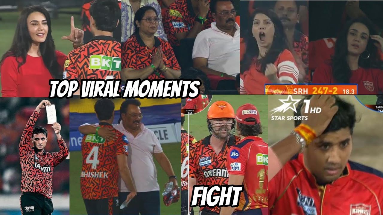 SRH vs PBKS IPL 2025 top viral moments || Abhishek Sharma || Travis Head || Maxwell