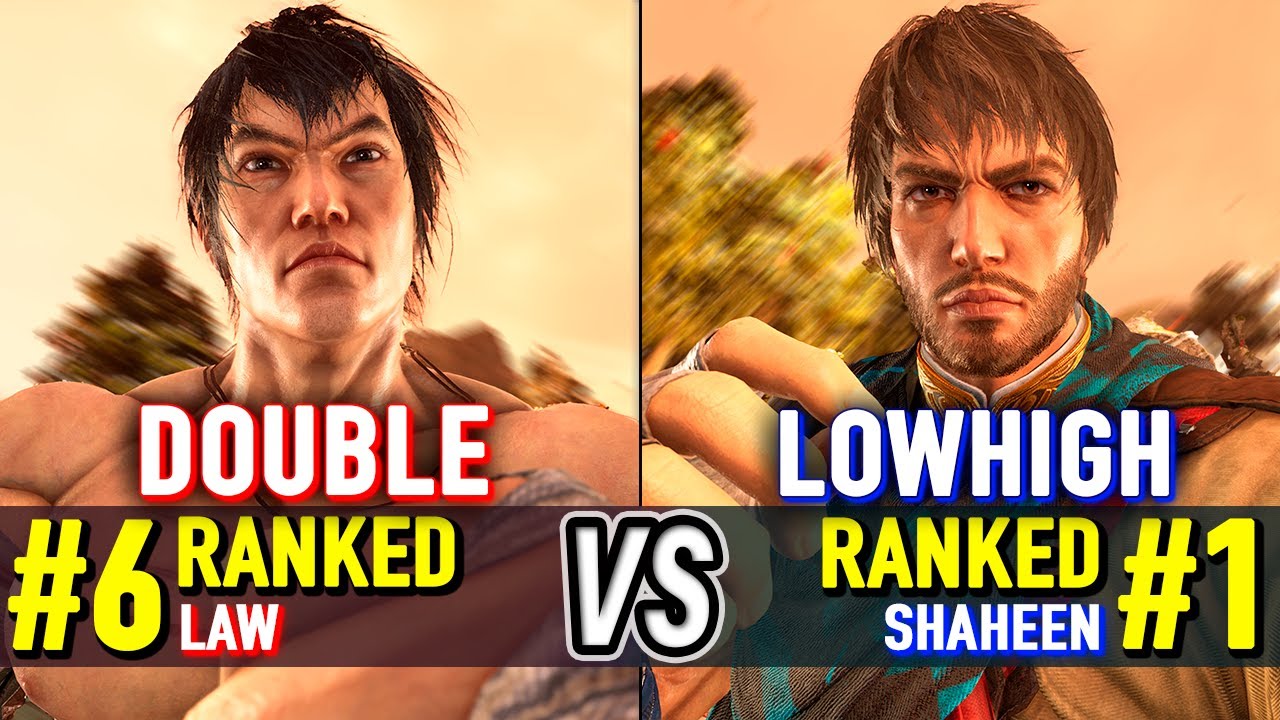 T8 🔥 DOUBLE (#6 Ranked Law) vs LOWHIGH (#1 Ranked Shaheen) 🔥 Tekken 8 High Level Gameplay