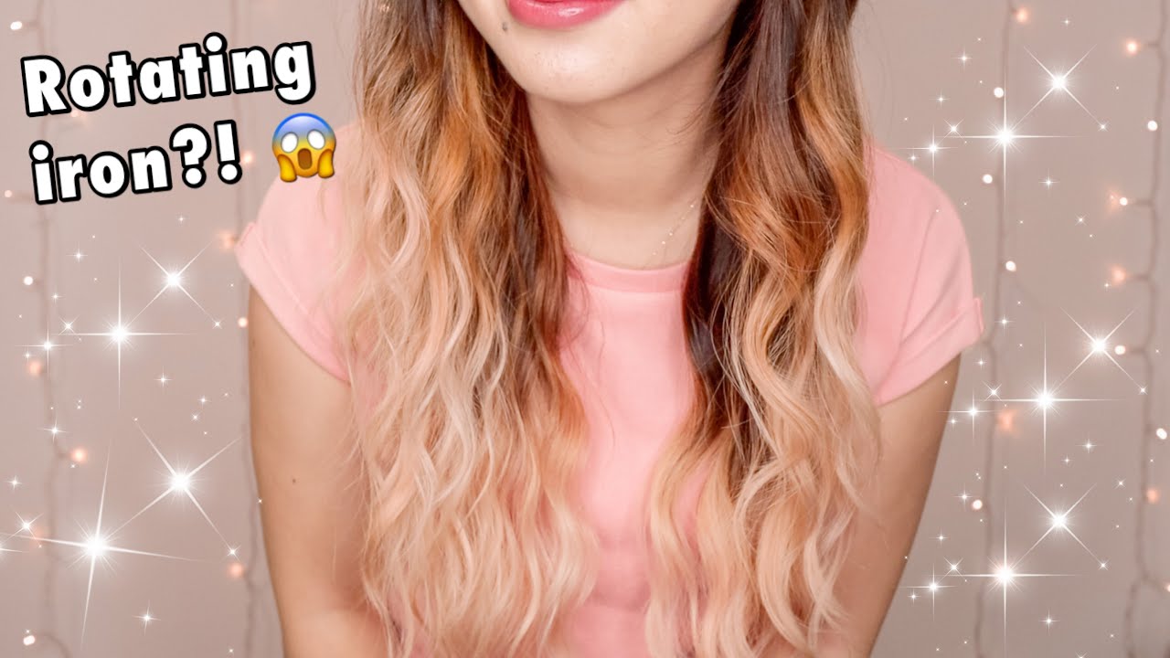 HOW TO ACHIEVE BEACHY WAVES HAIRSTYLE USING A CURLING IRON OR INSTYLER WET TO DRY ROTATING IRON