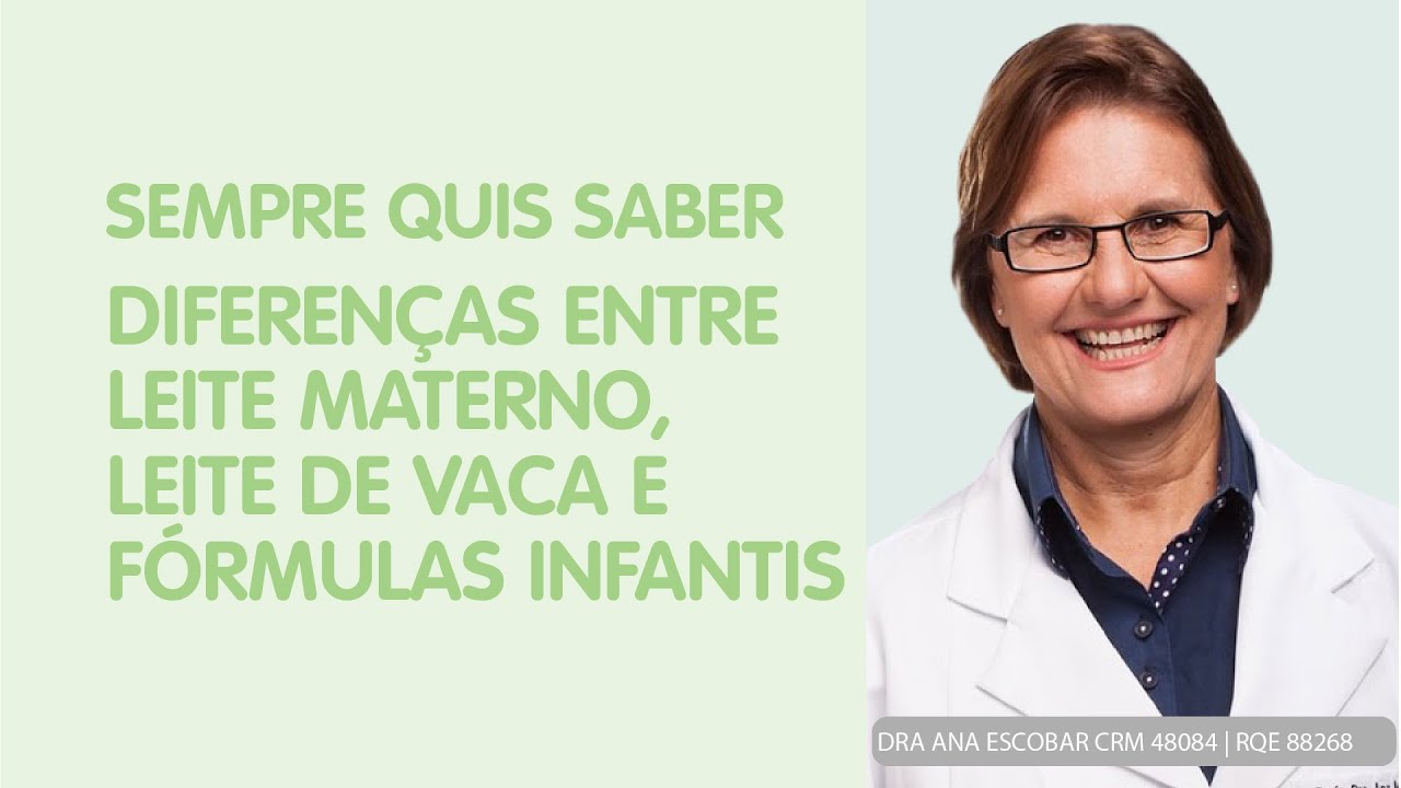Leite Materno, Leite de Vaca Integral  e as Fórmulas Infantis