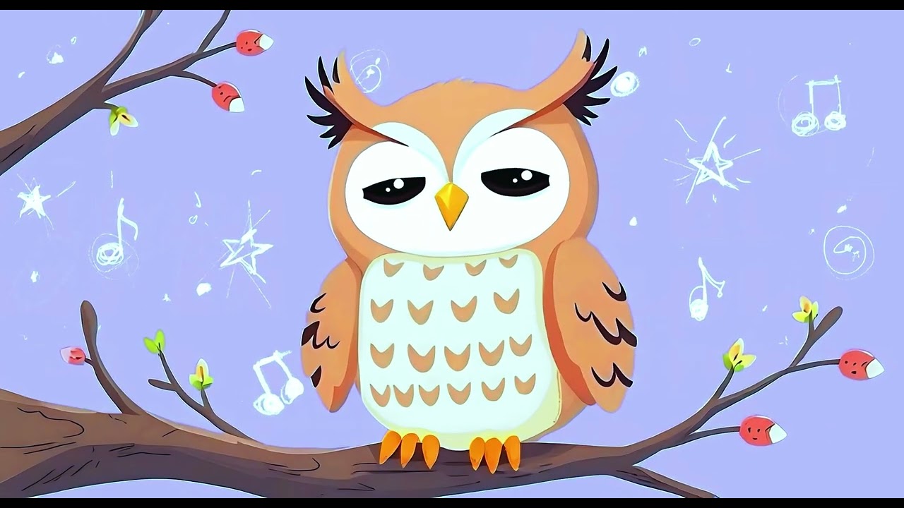 (3x canción de cuna para bebés con ruido blanco) El Cumpleaños del Sol - Mindy The Sleepy Owl