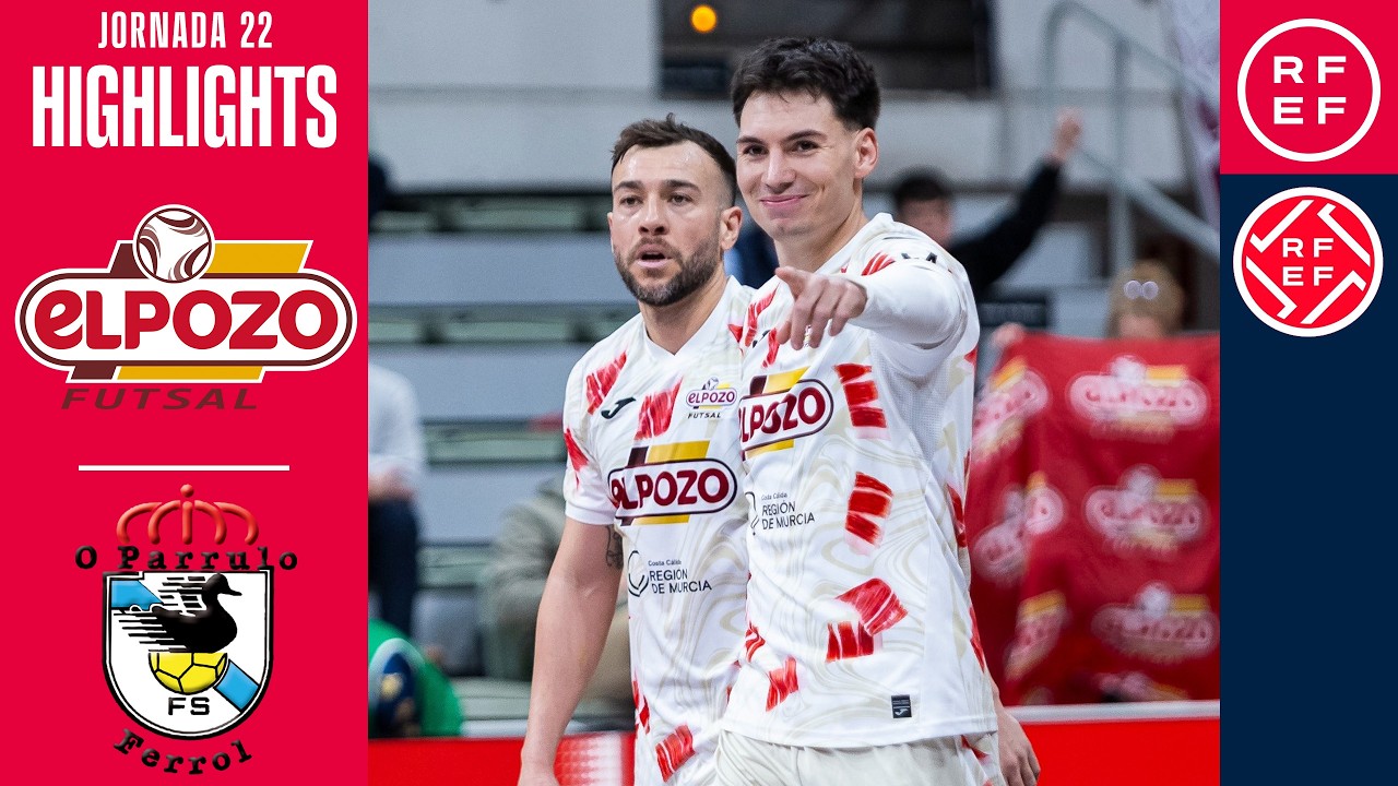 Resumen #PrimeraDivisi&oacute;nFS | ElPozo Murcia Costa C&aacute;lida 3-2 O Parrulo Ferrol | Jornada 22