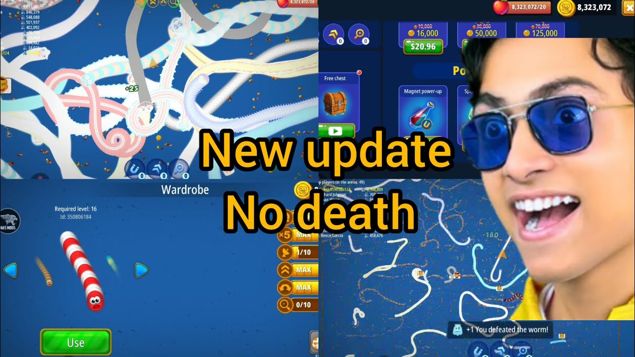Worm Zone HACK: No Death + Invisible Skin + unlimited Coins! new mod menu