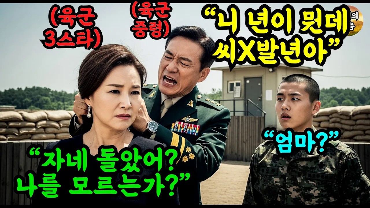 군부대 시찰 온 이등병 엄마에게 대가리 봐라 이 년라던 육군 대대장, 최초의 여성 3스타 군단장을 몰라보던 중령 충격적 최후 결말 #오디오북 #감동