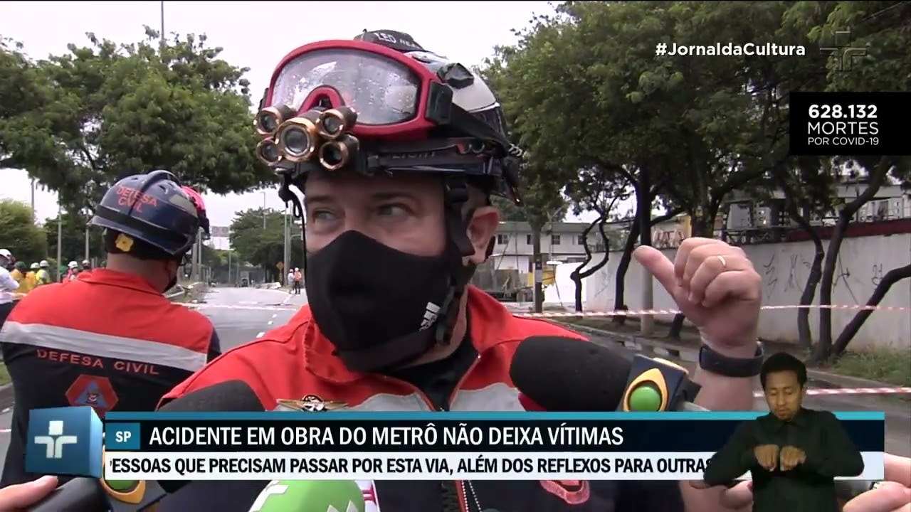 Acidente abre cratera em obra da linha 6-Laranja do metrô em São Paulo