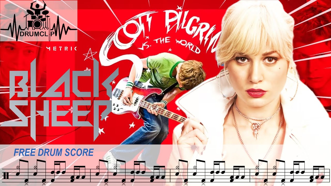 Metric & Brie Larson - Black Sheep (Drum Score)