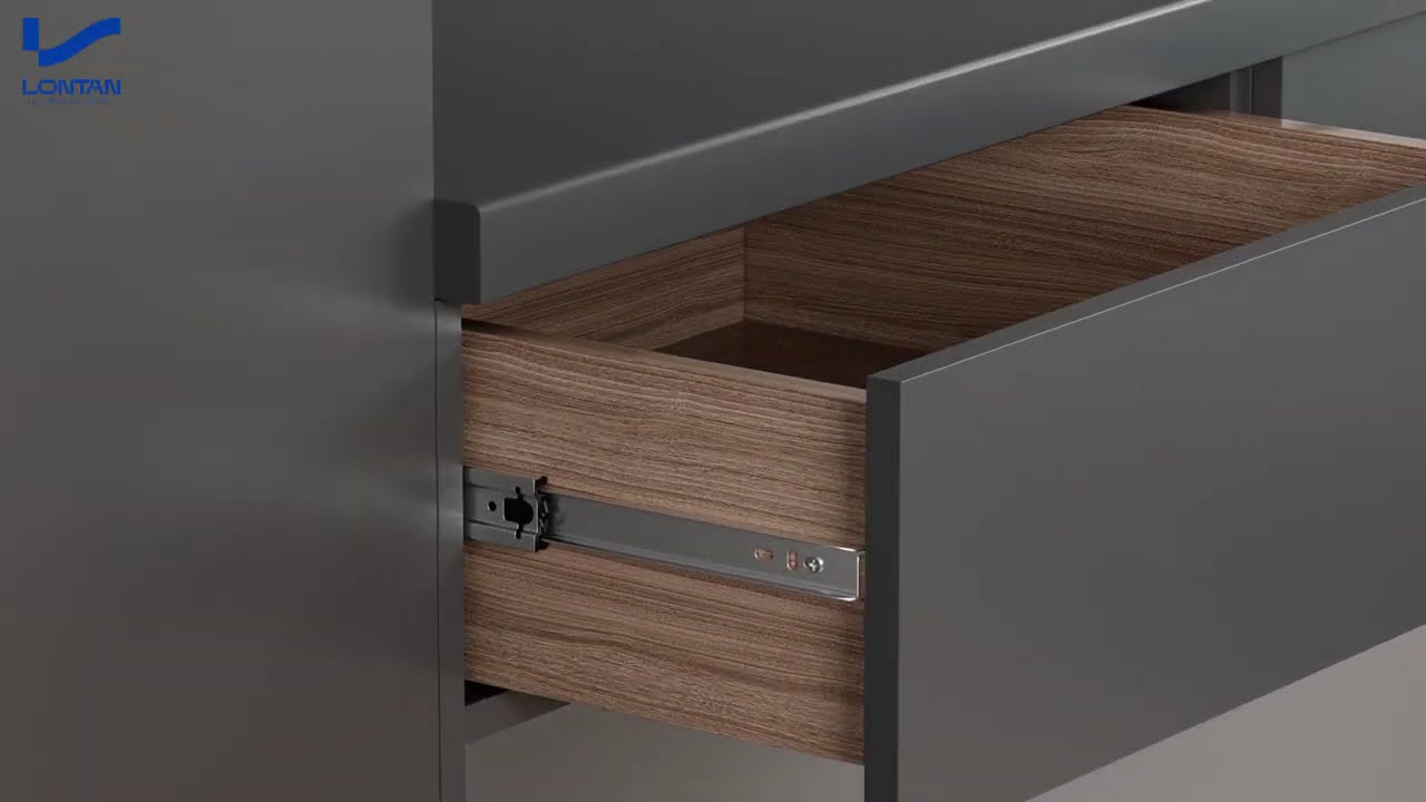How to install LONTAN soft close drawer slides? 3D