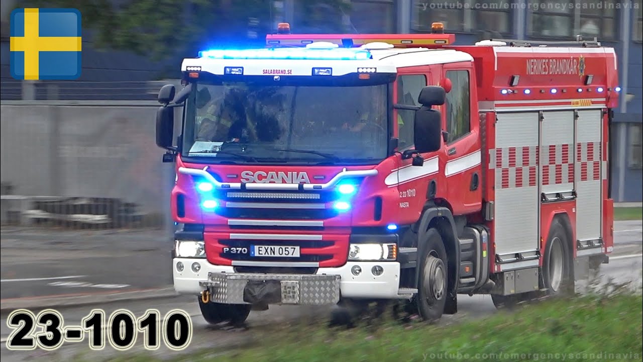 Fire truck responding st. Örebro Nasta utryckning [SE | 9.2025]