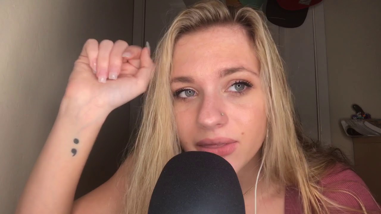 ASMR- SEMI inaudible whispering/ mouth sounds/ hand movements