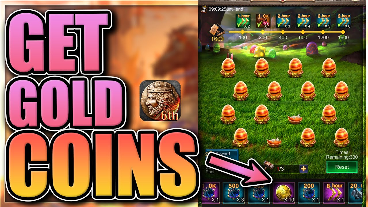 Best method for gold coins and speedups [lucky egg event] War and Order