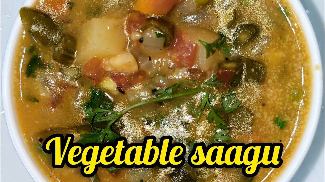 ತುಂಬಾ quick ಆಗಿ ಮಾಡುವಂತ vegetable saagu #kushisauthentickitchen#vegetable saagu#vegetable kurma