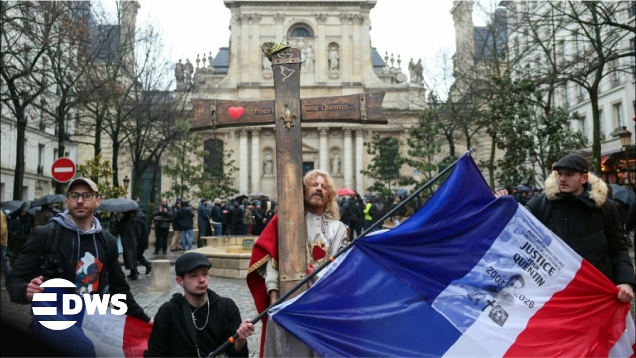 WATCH: March in Lyon for Quentin Deranque Sparks Political Tensions Ahead of French Elections | AC15