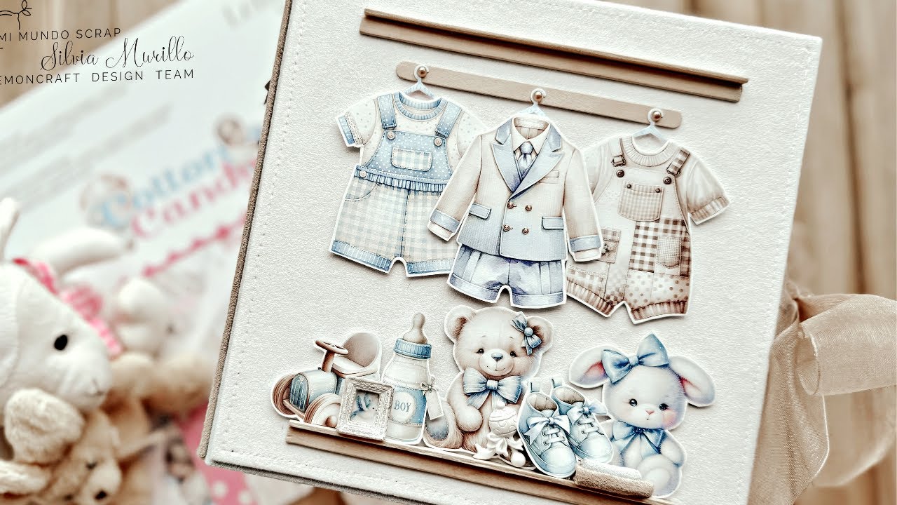 This baby album is even more heart-melting than tiny baby clothes! Scrapbooking album presentation