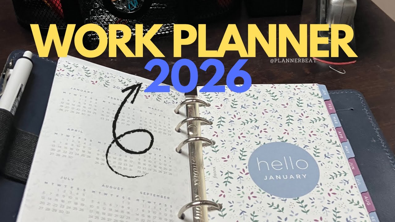 Создание рабочего планировщика на 2026 год | Оригинальные персональные кольца Filofax