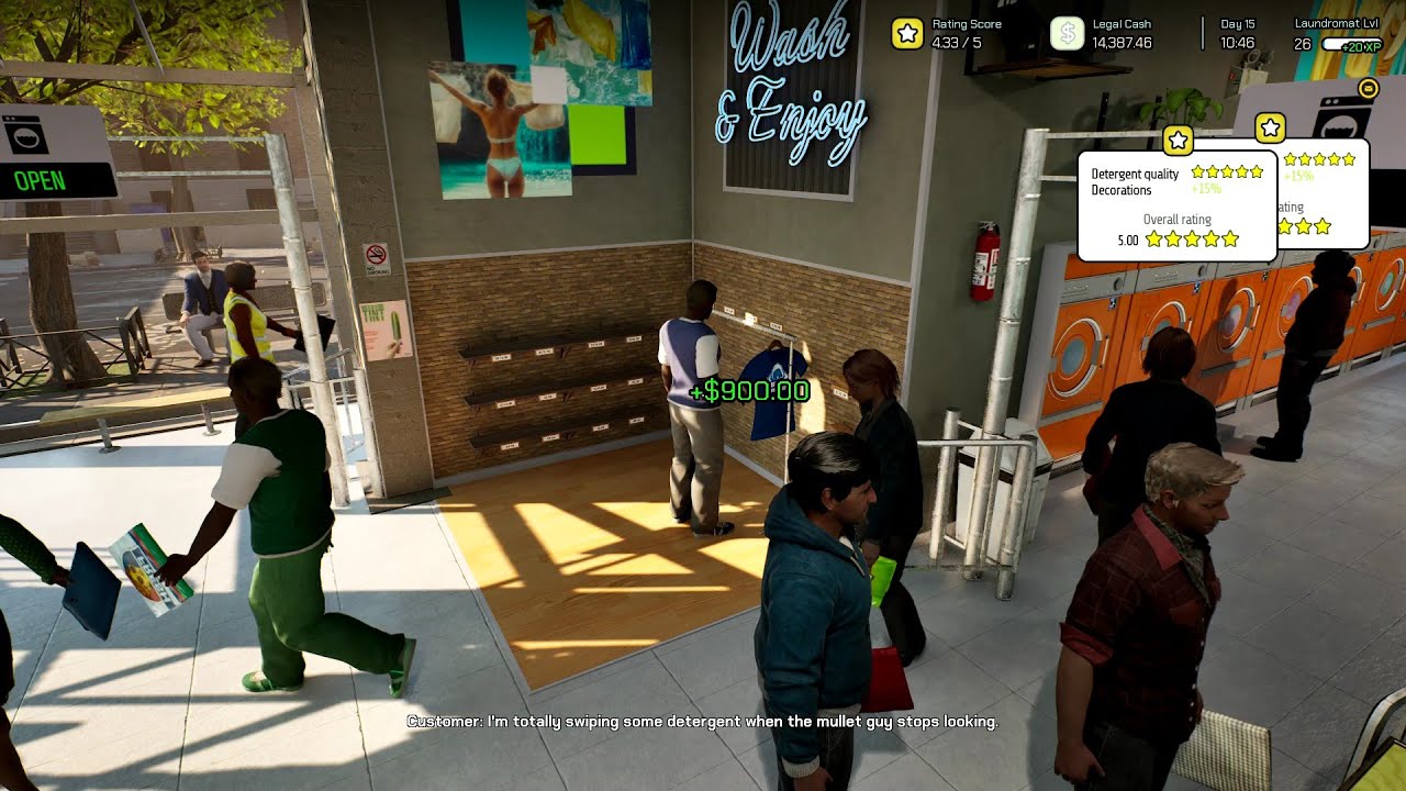 Laundering Simulator Finding and selling a 'Reebook' shirt for $900