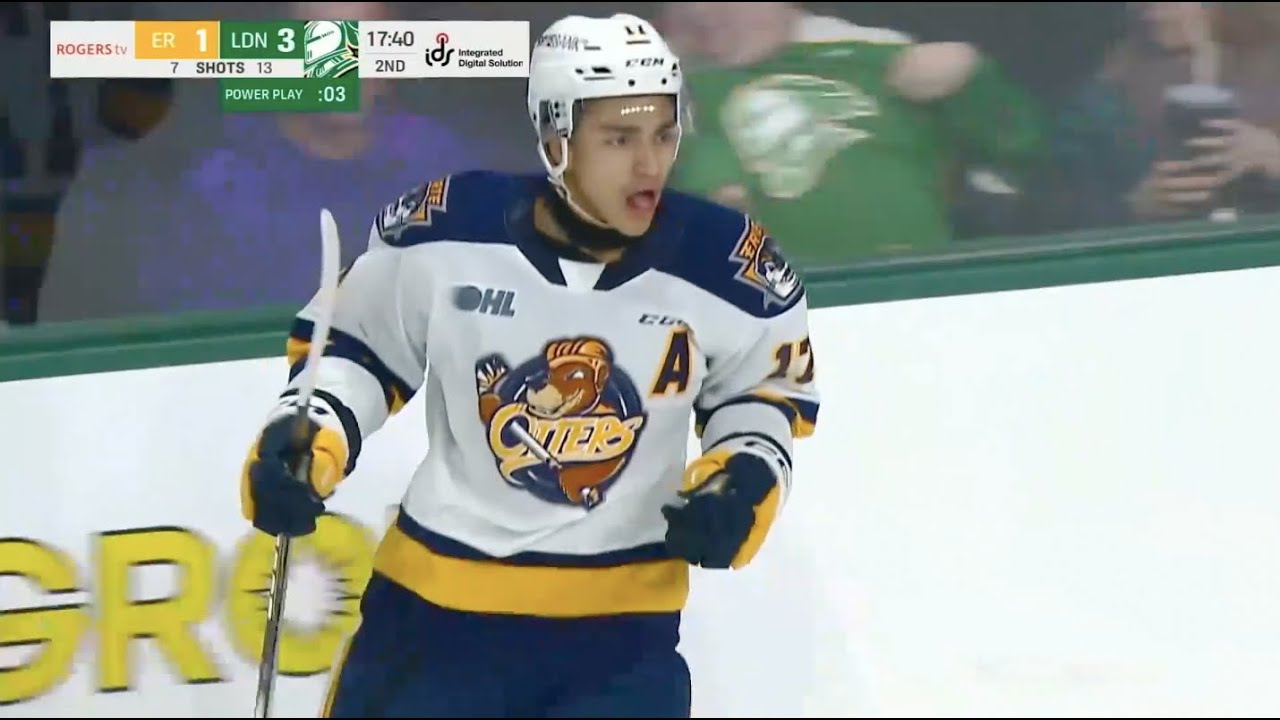 2025 NHL Draft Top prospect Malcolm Spence D-1 season Highlight reel tape with Erie in the OHL