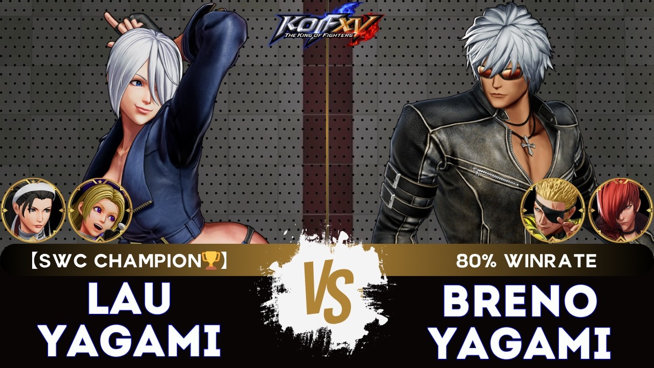 KOFXV ▰ LAUYAGAMI (&Aacute;ngel/Hinako/Chizuru) 🆚 BRENO YAGAMI (K'/Ram&oacute;n/Iori)🎞️Replay Match - 04/26