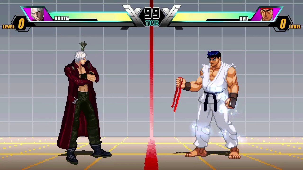 Dante vs Ryu | Devil Hunter vs Martial Artist | Jump Force MUGEN v6 Showdown
