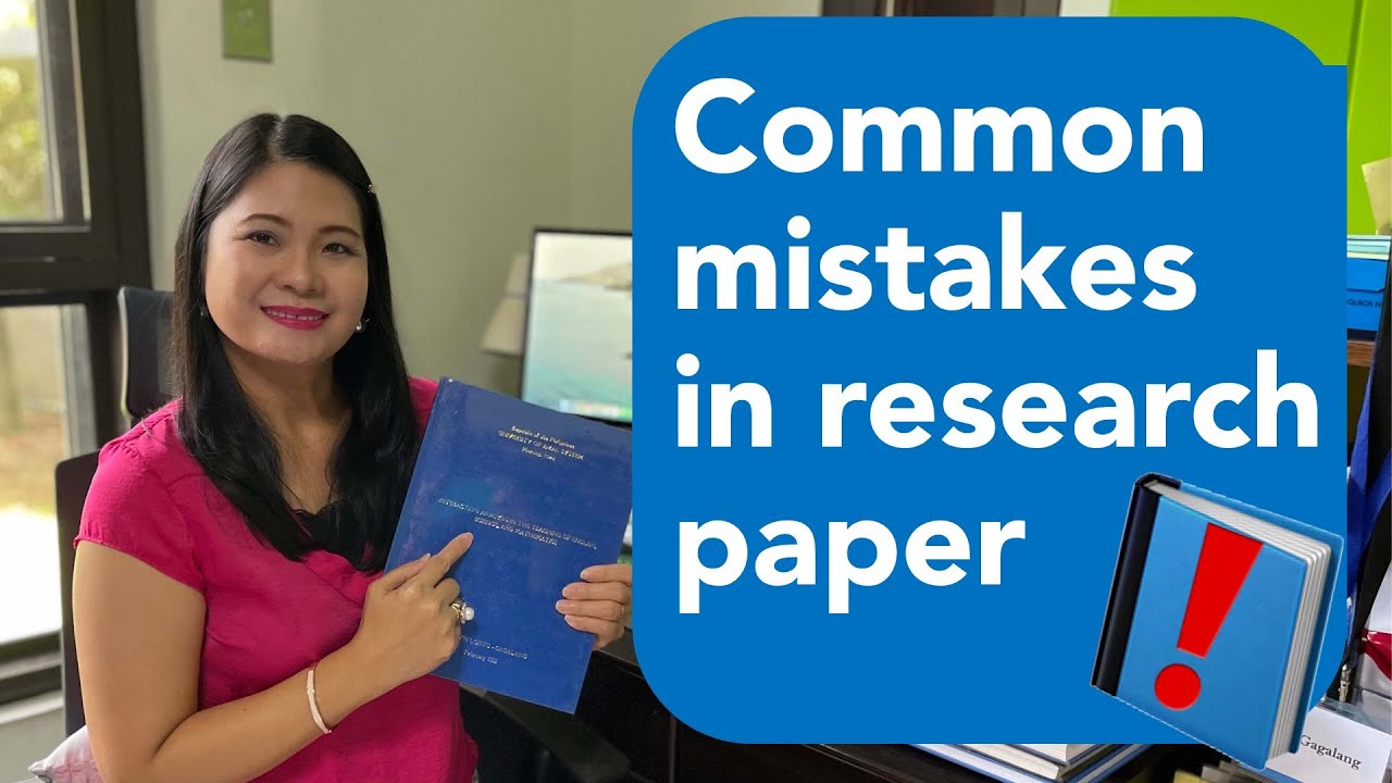 Madalas na mali sa research paper