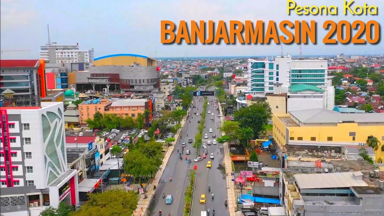 Pesona Kota Banjarmasin 2020, Kota Seribu Sungai di Kalimantan Selatan dilihat dari Udara