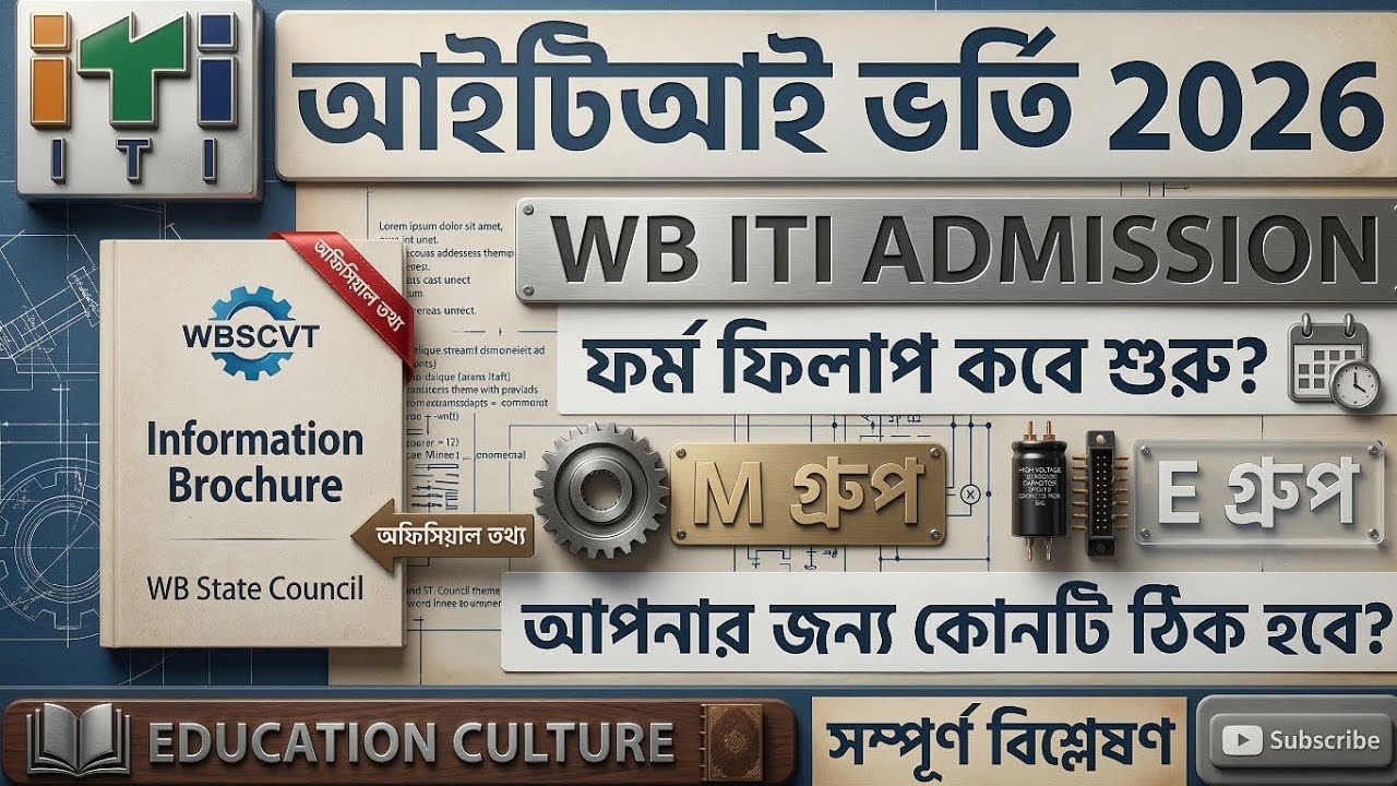 WB ITI Admission 2026 Details | Form Fill-up, Eligibility & M-Group vs E-Group Difference