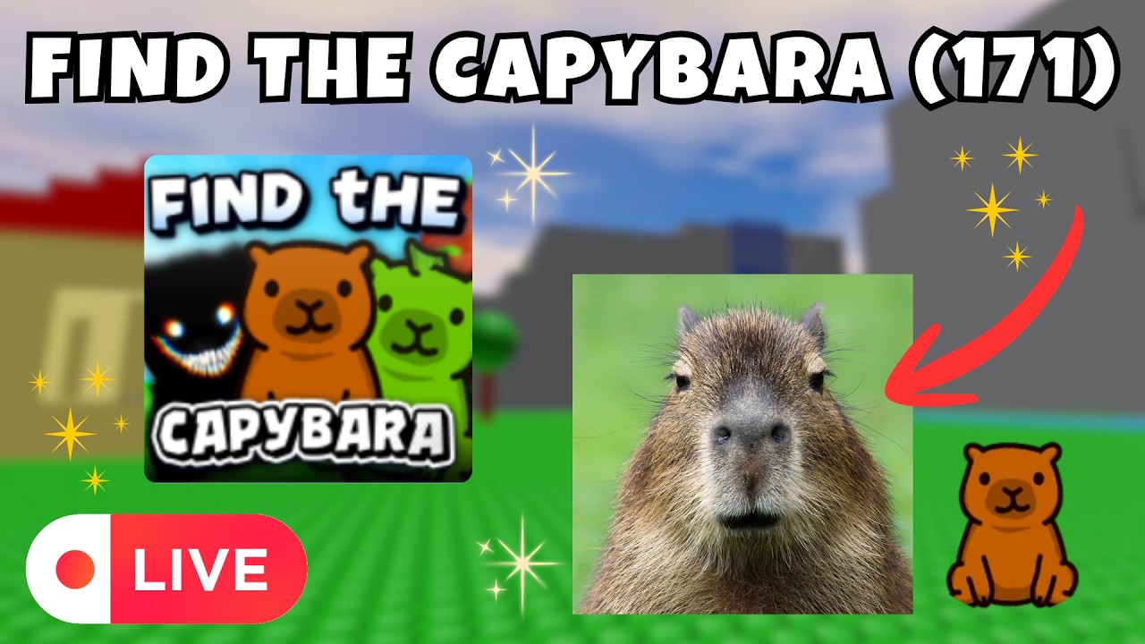 (WITH TIMESTAMPS) How to find EVERY Capybara 🦦! (171) | Find the Capybara (Roblox) 🗺️ (No talking)