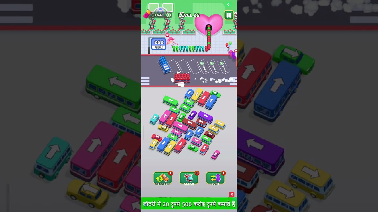 Improve your IQ: Bus Escape Traffic Jam Lvl 25 PASSED