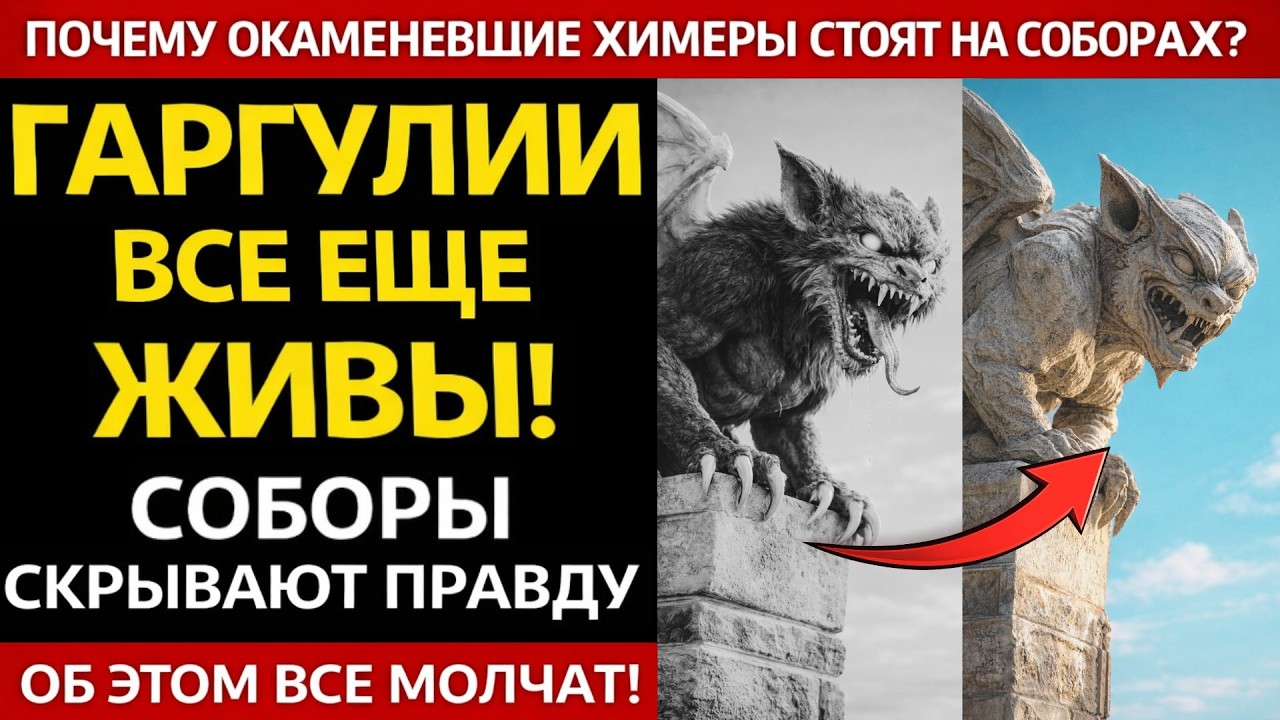 КЕМ ПИТАЛИСЬ ГАРГУЛИИ — И ПОЧЕМУ ОНИ “ОКАМЕНЕЛИ”? Запретная легенда соборов!