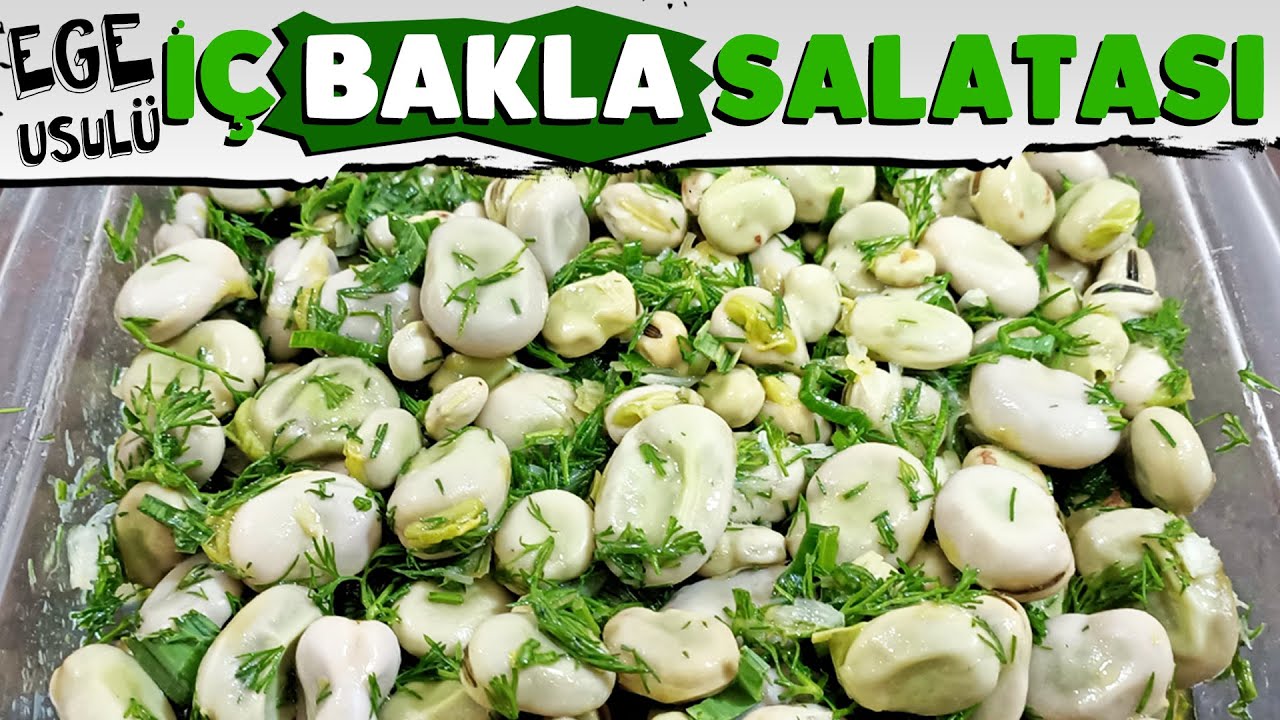 Özel Sosuyla Yiyene Bir Daha Yedirten Ege Usulü İç Bakla Salatası | İç Bakla Salatası Nasıl Yapılır?