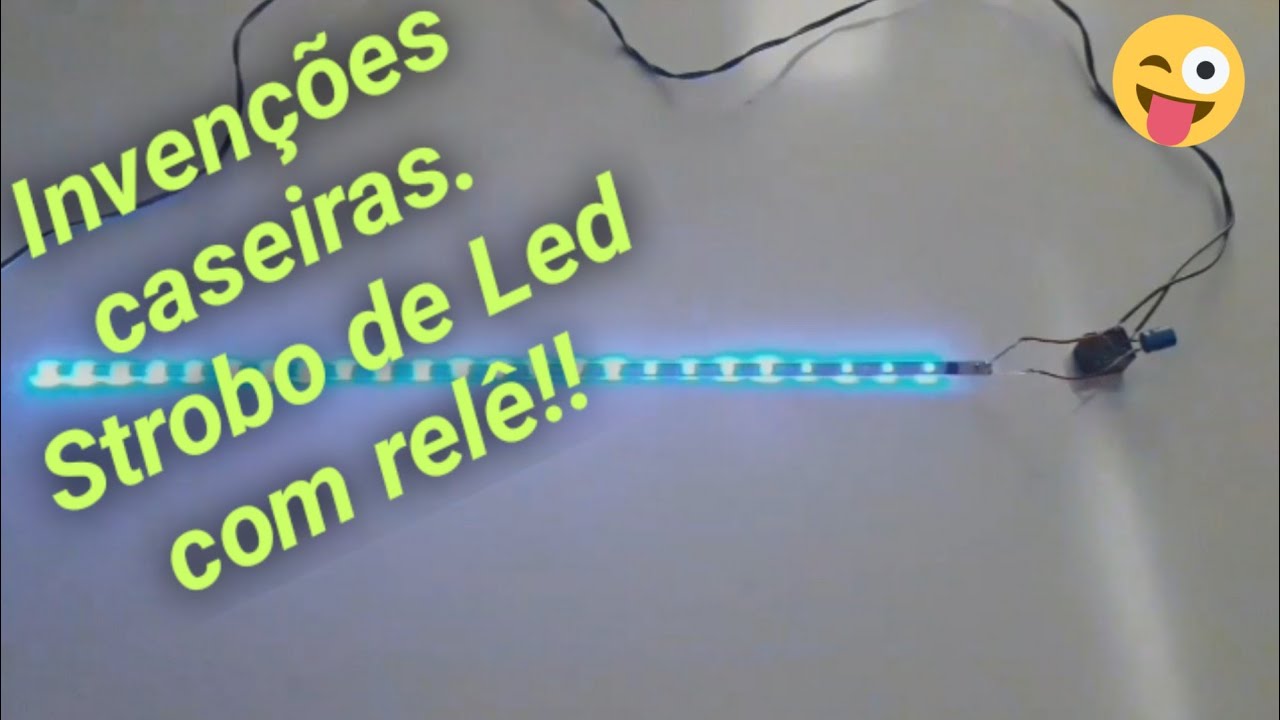 Oscilador Strobo caseiro com relê e led! Como fazer.