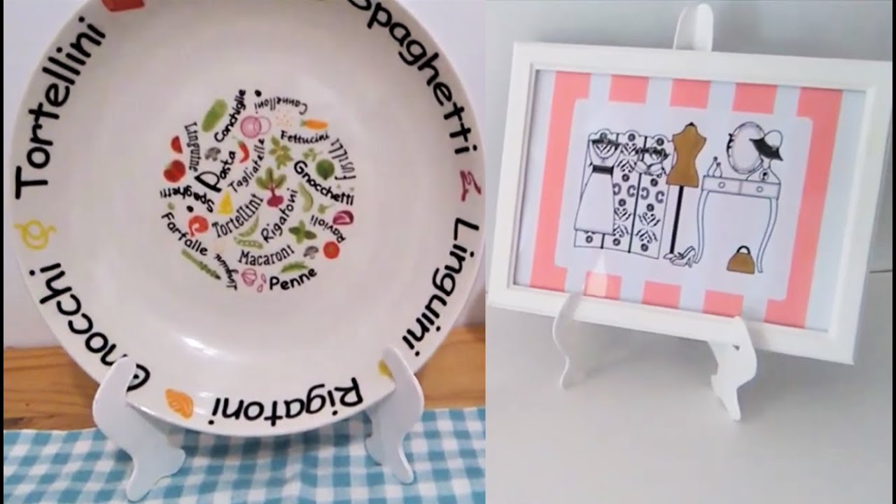 SUPORTE PARA PRATO OU MOLDURA | DIY PLATE OR PICTURE STAND
