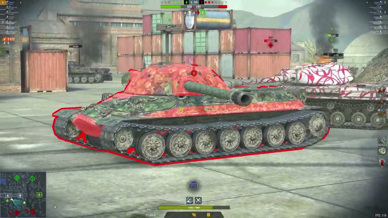 FV215b 183 Hammer Mastery - Yamato Harbor #WoT Blitz 2022 01 29 02 32 27