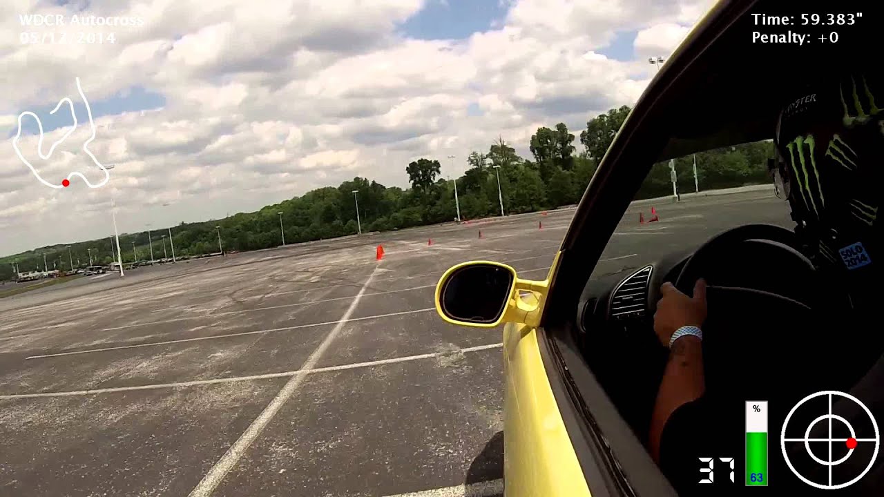 SCCA WDCR Solo Autocross 05/17/14 - XP 1998 BMW E36 M3 (Best Lap)