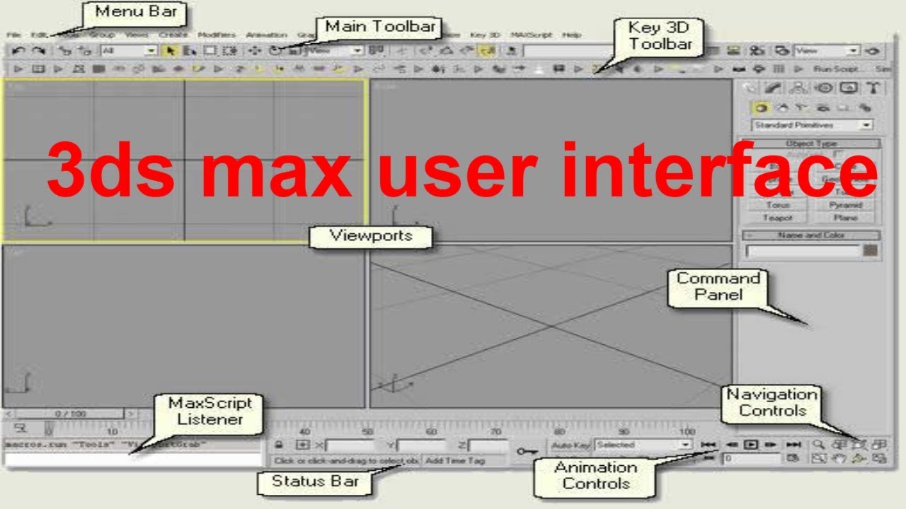 3ds max user interface