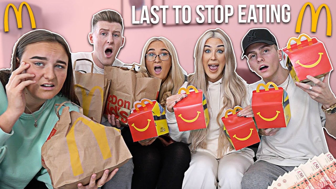 Last to STOP Eating MCDONALDS Wins £1,000 - Challenge *VS YOUTUBERS*
